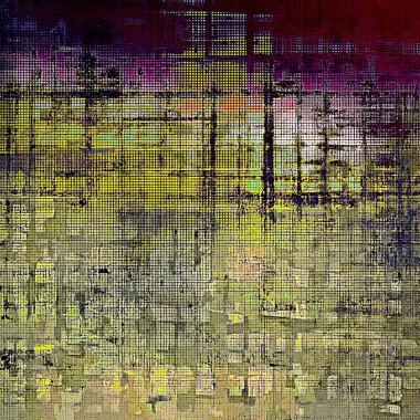 Retro vintage tarzı öğeleri yaşlı doku üzerinde. Farklı renk desen ile