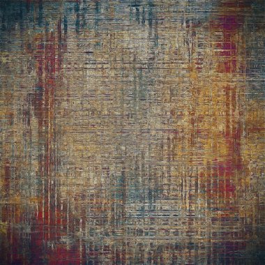 Renkli arka plan dokulu. Zemin grunge tarzı antika tasarım öğeleri ve farklı renk desen