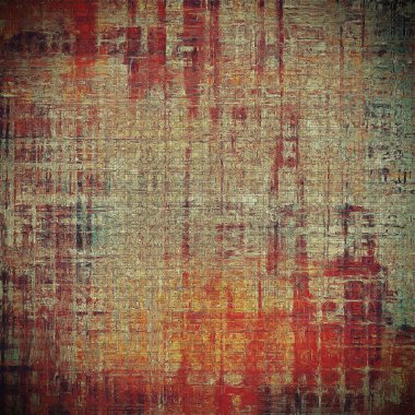 Renkli arka plan dokulu. Zemin grunge tarzı antika tasarım öğeleri ve farklı renk desen