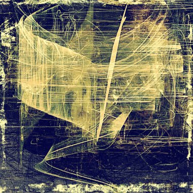 Retro vintage tarzı öğeleri yaşlı doku üzerinde. Farklı renk desen ile