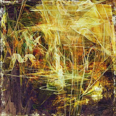 Retro vintage tarzı öğeleri yaşlı doku üzerinde. Farklı renk desen ile