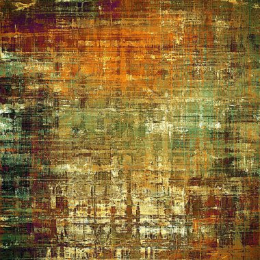 Retro vintage tarzı öğeleri yaşlı doku üzerinde. Farklı renk desen ile