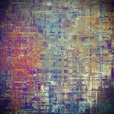 Dekoratif kompozisyon veya dokulu grunge öğeleri ve farklı renk desen vintage şablonu tasarlanmış eski stil