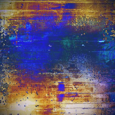 Dekoratif kompozisyon veya dokulu grunge öğeleri ve farklı renk desen vintage şablonu tasarlanmış eski stil