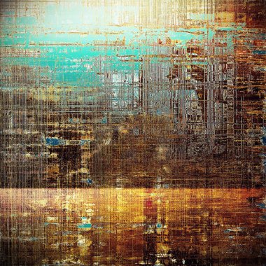 En eski vintage arka planda grunge tarzı. Farklı renk desenleri ile eski doku