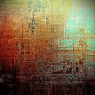 Grunge antika çerçeve, vintage tarzı arka plan. Farklı renk desen ile