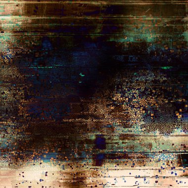 Kirli pasaklı doku veya yerleşimi ve farklı renk desen ile antika arka plan