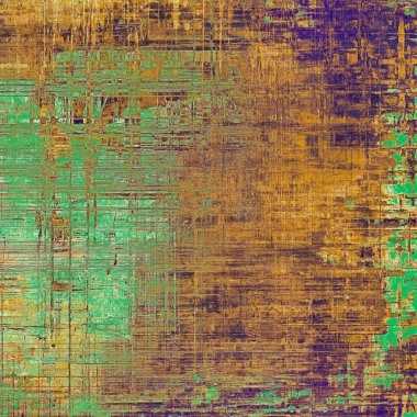 Soyut kirli doku veya eski arka plan. Eski stil dekoratif elemanları ve farklı renk desen ile