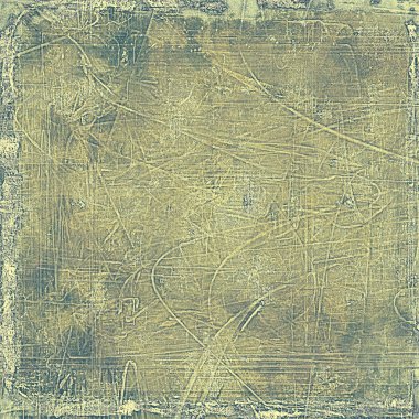 Dekoratif kompozisyon veya dokulu grunge öğeleri ve farklı renk desen vintage şablonu tasarlanmış eski stil