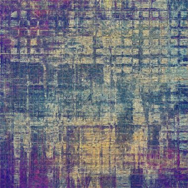 Dekoratif kompozisyon veya dokulu grunge öğeleri ve farklı renk desen vintage şablonu tasarlanmış eski stil