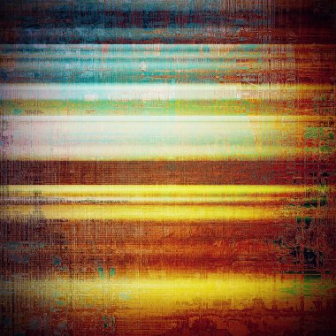 Dekoratif kompozisyon veya dokulu grunge öğeleri ve farklı renk desen vintage şablonu tasarlanmış eski stil