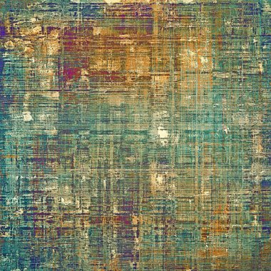 Dekoratif kompozisyon veya dokulu grunge öğeleri ve farklı renk desen vintage şablonu tasarlanmış eski stil