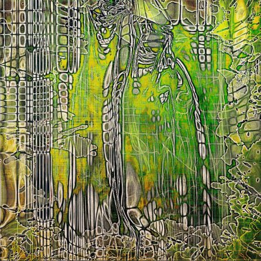 Hurda rezervasyon tarzı, soluk doku farklı renk desenleri ile antika arka plan