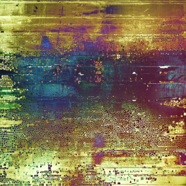 Vintage tarzı ve farklı renk desen eski püskü doku ile yaşlı grunge grafik arka plan