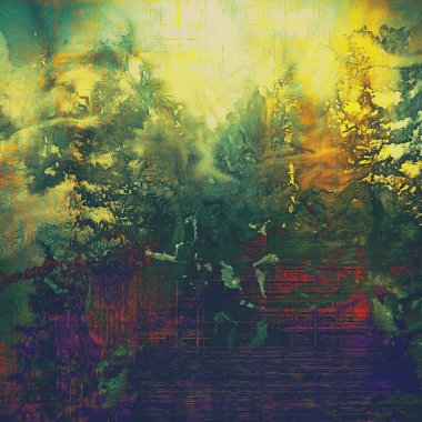 Vintage yırtık doku veya antik tasarım öğeleri ve farklı renk desen şık grunge arka plan