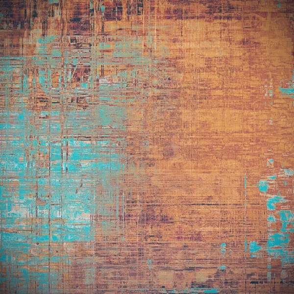 Texture vintage, decorazione cornice vecchio stile con elementi grafici grunge e diversi modelli di colore — Foto Stock