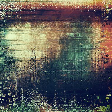Grunge arka plan sanat, vintage tarzı çerçeve dokulu. Farklı renk desen ile