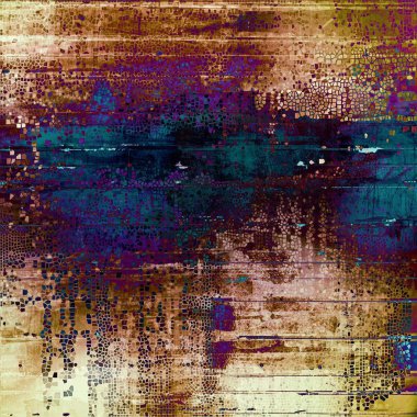 Retro grunge antika arka plan veya yıpranmış antika doku ile farklı renk desen