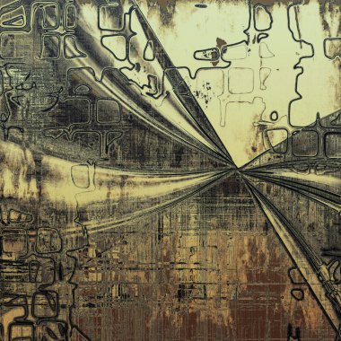 Yaratıcı vintage yüzey dokusunu, grunge arka plan kompozisyon yakından. Farklı renk desen ile