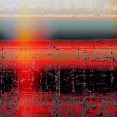 Yaratıcı vintage yüzey dokusunu, grunge arka plan kompozisyon yakından. Farklı renk desen ile