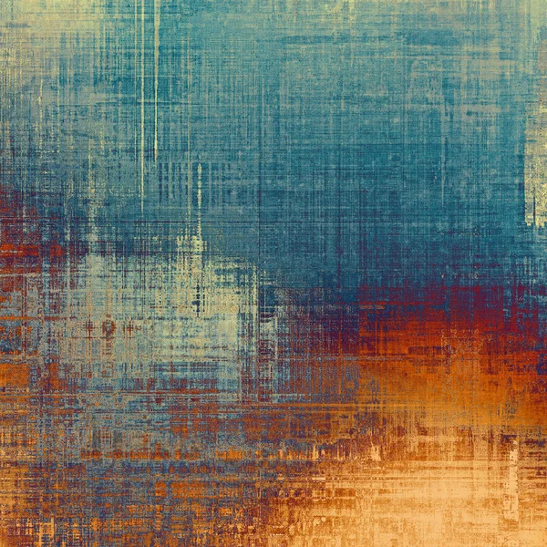 Composition abstraite sur fond texturé et vintage avec des taches de grunge. Avec des motifs de couleur différents — Photo