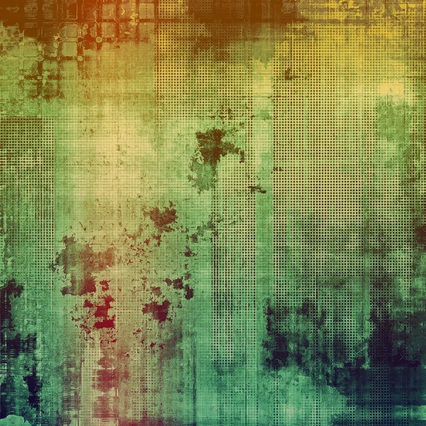 Composição abstrata sobre texturizado, fundo vintage com manchas grunge. Com padrões de cores diferentes — Fotografia de Stock