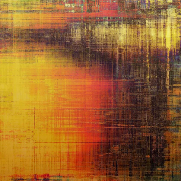 Composición abstracta sobre fondo texturizado y vintage con manchas grunge. Con diferentes patrones de color — Foto de Stock