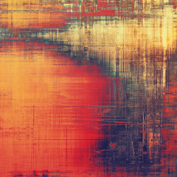 Background in grunge style. With different color patterns