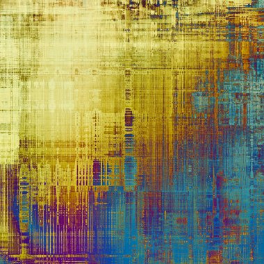 Retro tarzı elemanları ve farklı renk desen ile eski antika arka plan