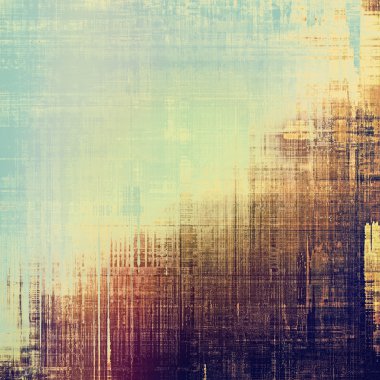 Retro tarzı elemanları ve farklı renk desen ile eski antika arka plan