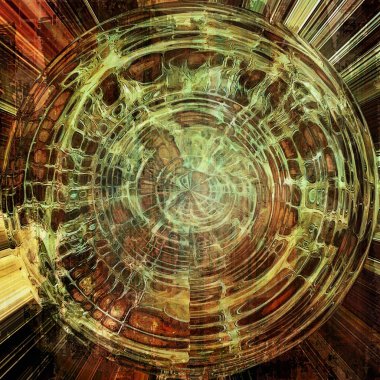 Eski antika doku - metin veya resim alanı olan mükemmel bir arka plan. Farklı renk desen ile