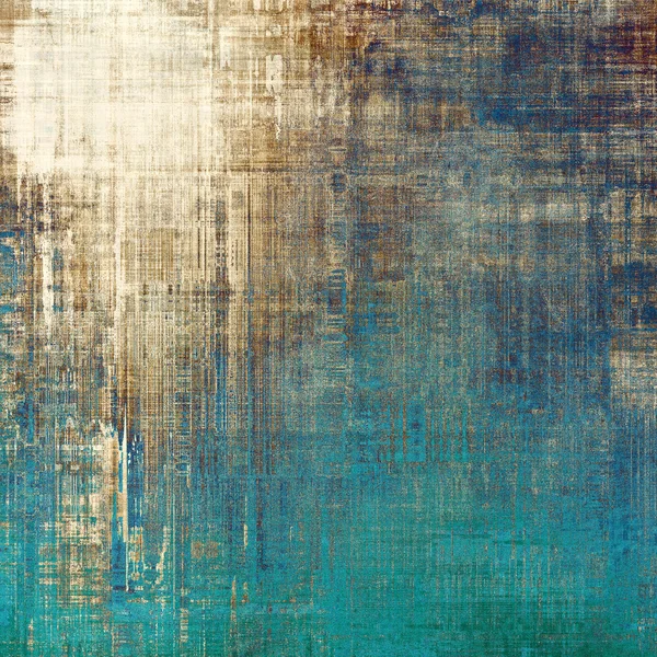 Abstracte compositie op geweven, vintage achtergrond met grunge vlekken. Met patronen met verschillende kleuren — Stockfoto