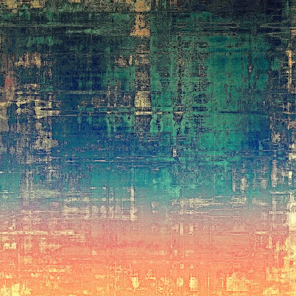 Abstrakt komposisjon på teksturert, vintage bakgrunn med grunge flekker. Med forskjellige fargemønstre – stockfoto