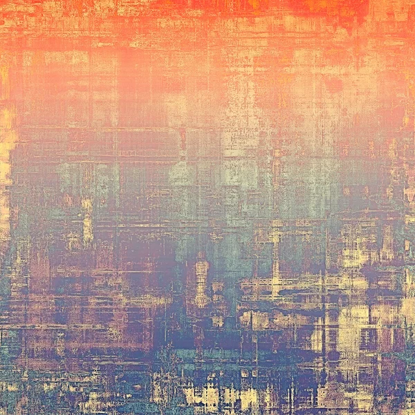 Composição abstrata sobre texturizado, fundo vintage com manchas grunge. Com padrões de cores diferentes — Fotografia de Stock