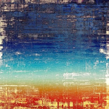 Grunge texture with decorative elements and different color pattern