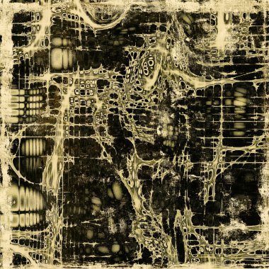 Grunge texture with decorative elements and different color pattern
