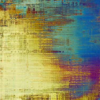 Vintage doku ile metin veya resim için yer. Farklı renk desen ile