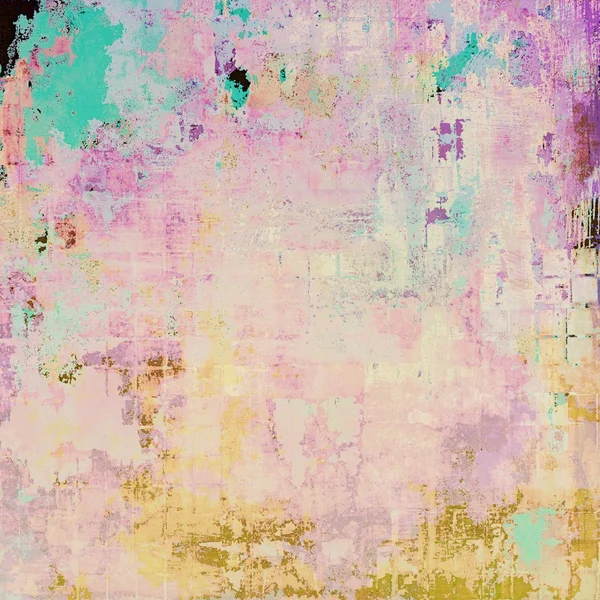 Alter abstrakter Grunge Hintergrund, gealterte Retro Textur. mit unterschiedlichen Farbmustern — Stockfoto