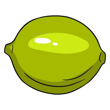 Parlak yeşil bir kireç. Sulu yeşil limon. Tasarım ve dekorasyon için..