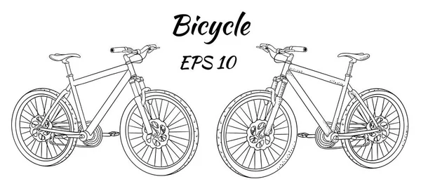 自転車だ 国際自転車デー 漫画風に描かれた自転車 デザインと装飾のためのベクトルイラスト — ストックベクタ