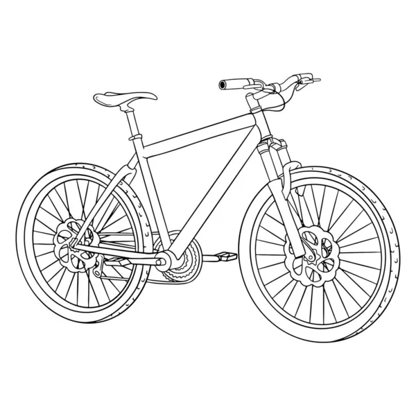 自転車だ 国際自転車デー 漫画風に描かれた自転車 デザインと装飾のためのベクトルイラスト — ストックベクタ