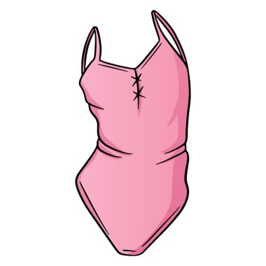 Çizgi film tarzında At Binen Kadın Bir Engelin Üzerinden Atla Geçiyor