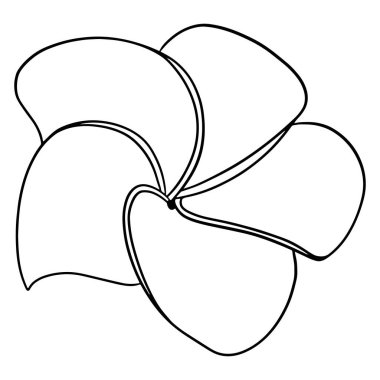 Boyama kitabı için tropik parlak çiçek tarzı. Beyaz arkaplanda izole edilmiş tasarım için vektör illüstrasyonu.