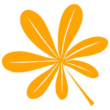 Sonbahar yaprakları oyulmuş. Doğanın parlak yaprakları. Soyutlama. Tasarım ve dekorasyon için vektör illüstrasyonu.