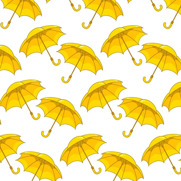 Modèle Sans Couture Avec Parapluies Dans Style Dessin Animé Pour — Image vectorielle