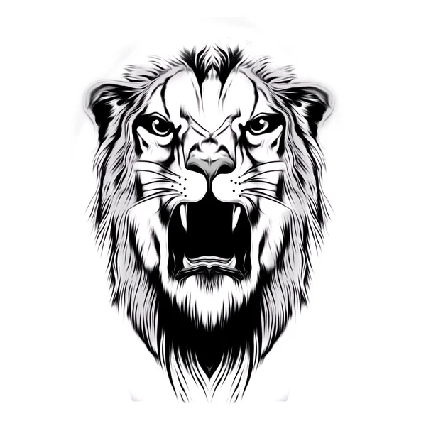 Tygrys głowa ilustracja — Zdjęcie stockowe