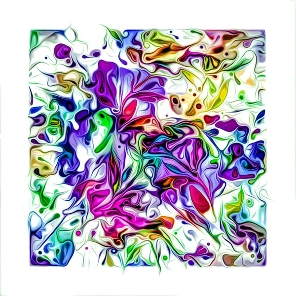 Абстрактный Красочный Фон Брызгами Изолированы Белом — стоковое фото