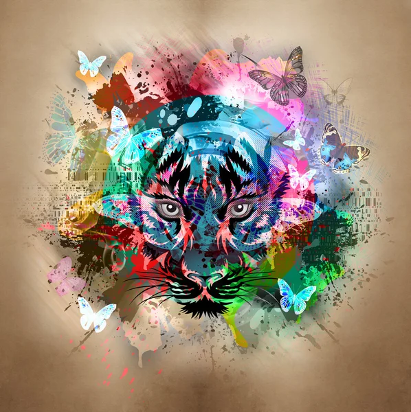 Tiger abstract background — Stock Photo, Image