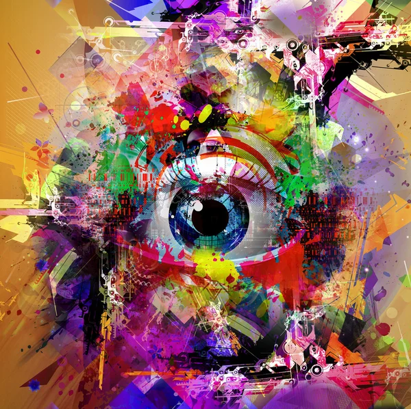 Человеческий глаз — стоковое фото