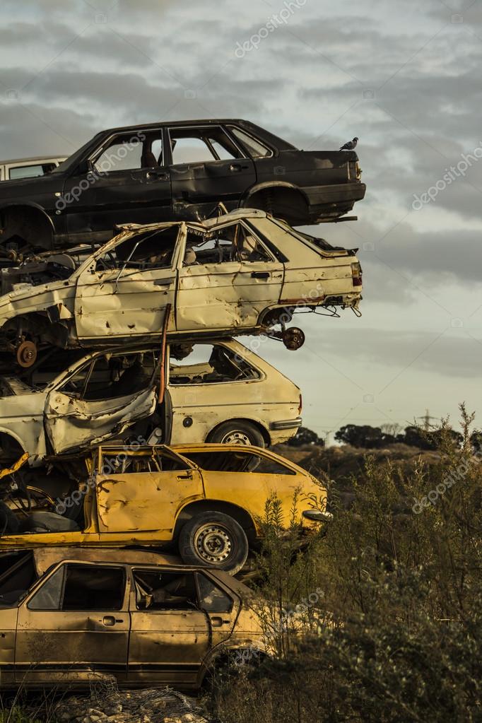 Damaged Rusted Car Scraps Stock Photo C Valik
